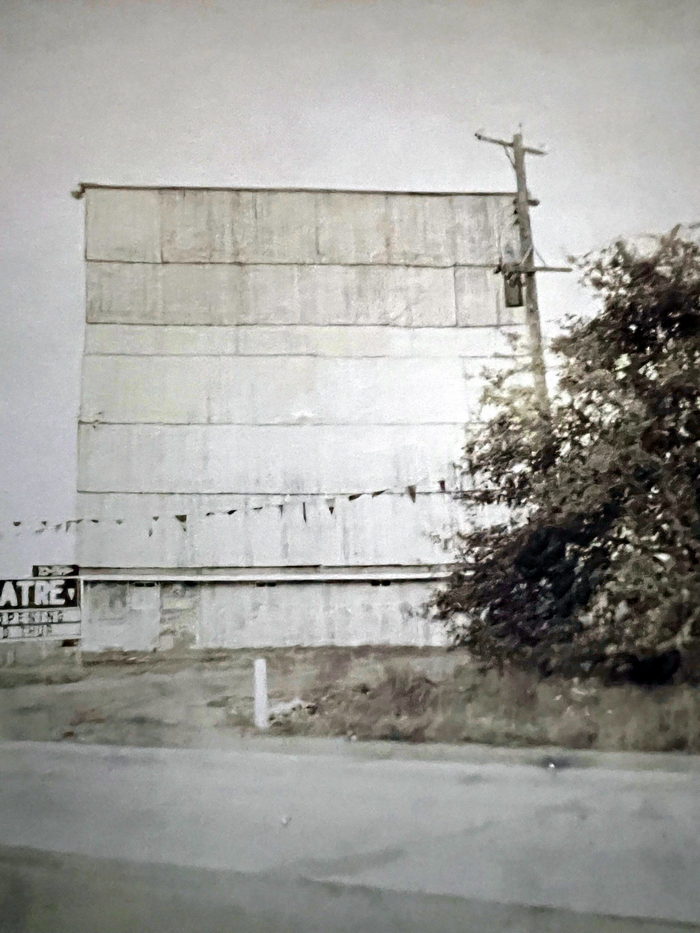Coldwater Drive-In Theatre - COLDWATER DRIVE-IN REAR OF SCREEN AL JOHNSON 1949 
